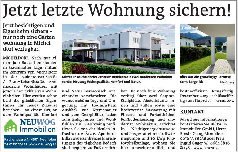  Eigentumswohnung kaufen in Micheldorf - Bezirk Kirchdorf